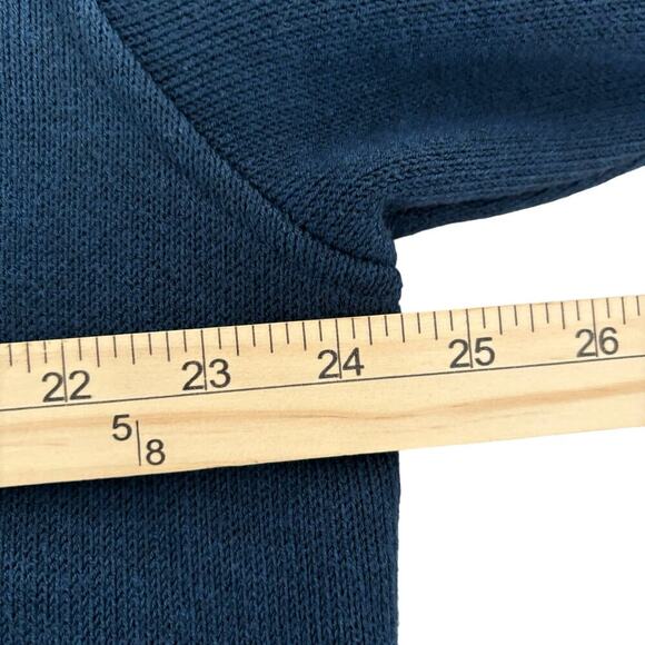 Columbia Mens Size XL Faux Fur Fleece Quarter Zip Pullover Blue Sweater - Picture 6 of 10